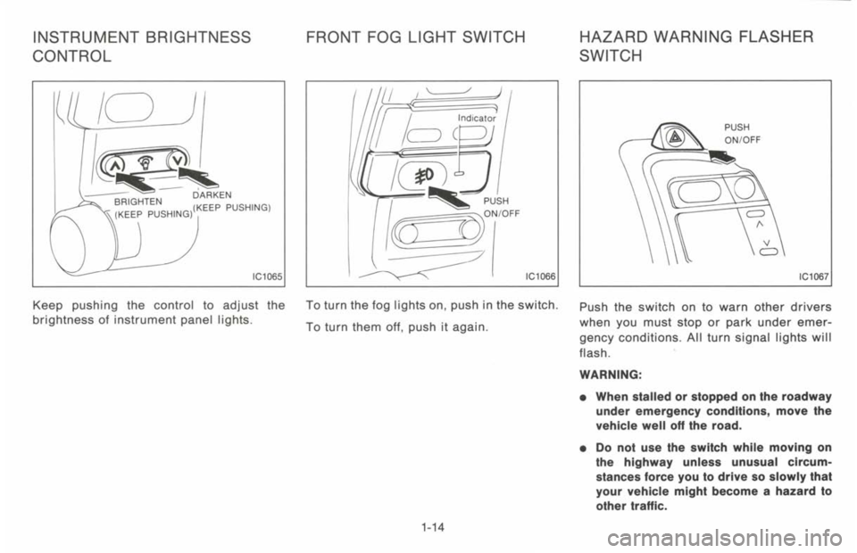NISSAN 300ZX 1993 Owners Manual NISSAN 300ZX 1993 Owners Manual