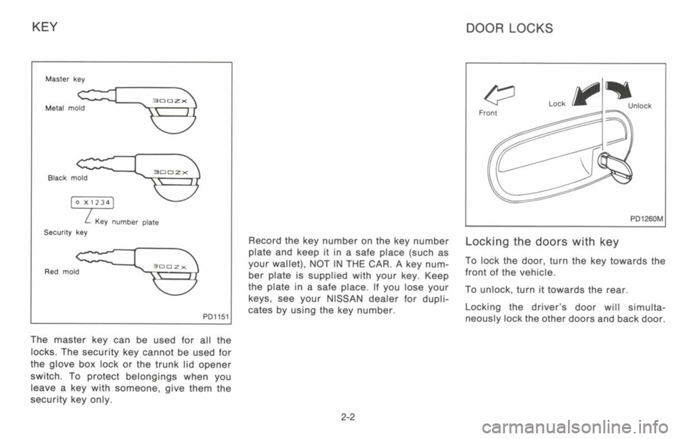 NISSAN 300ZX 1993 Owners Guide NISSAN 300ZX 1993 Owners Guide