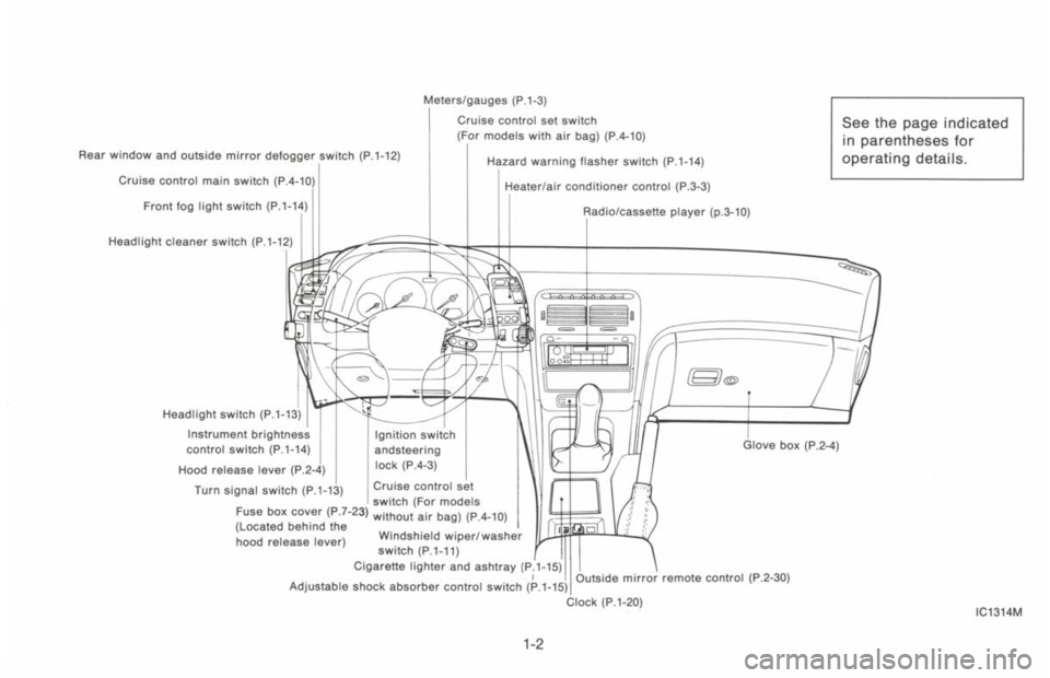 NISSAN 300ZX 1993 Owners Manual NISSAN 300ZX 1993 Owners Manual
