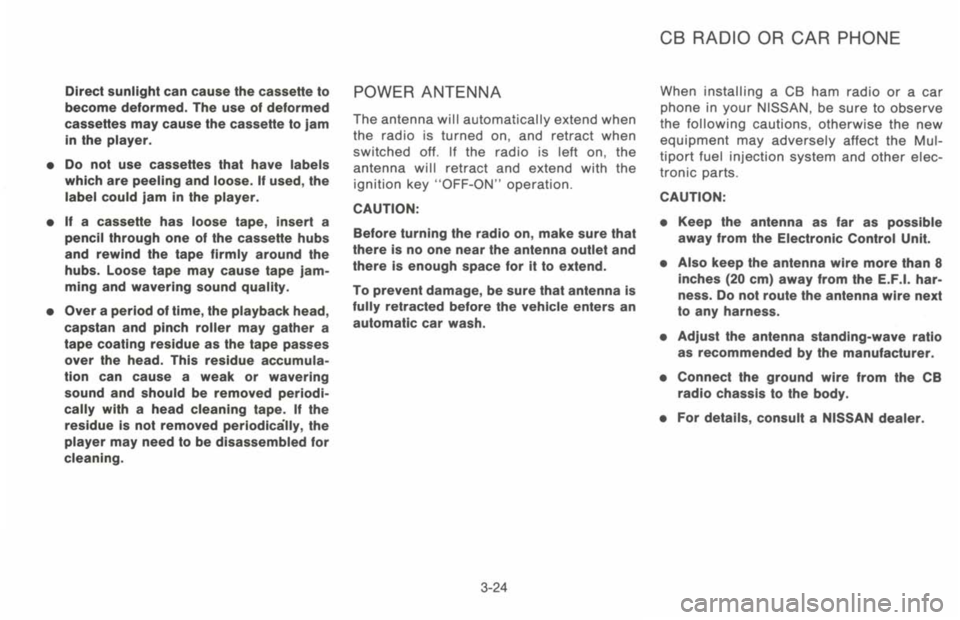 NISSAN 300ZX 1993 Owners Manual NISSAN 300ZX 1993 Owners Manual