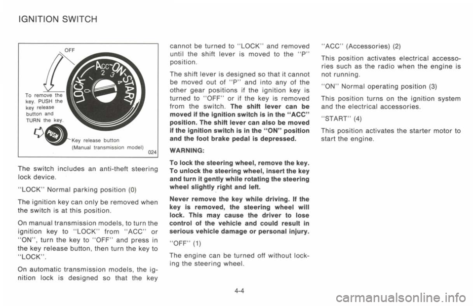 NISSAN 300ZX 1993 Owners Manual NISSAN 300ZX 1993 Owners Manual