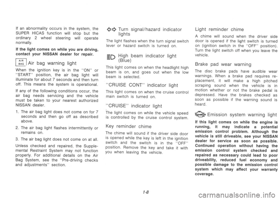 NISSAN 300ZX 1992 User Guide 