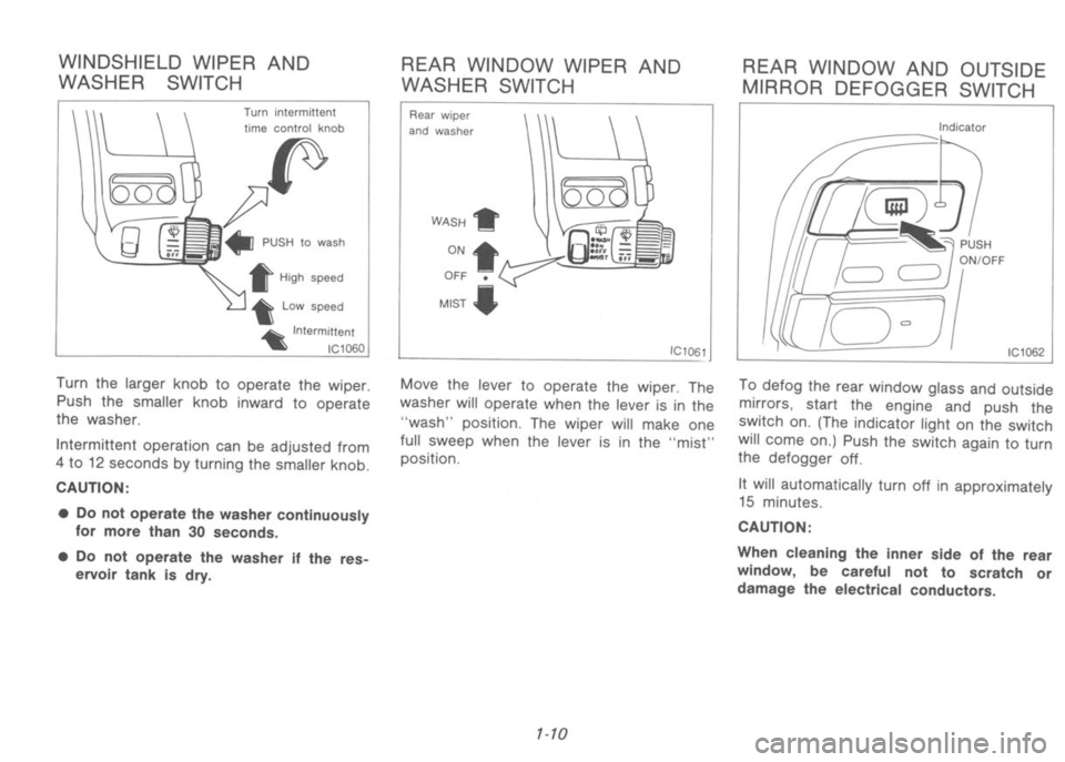 NISSAN 300ZX 1992 User Guide 