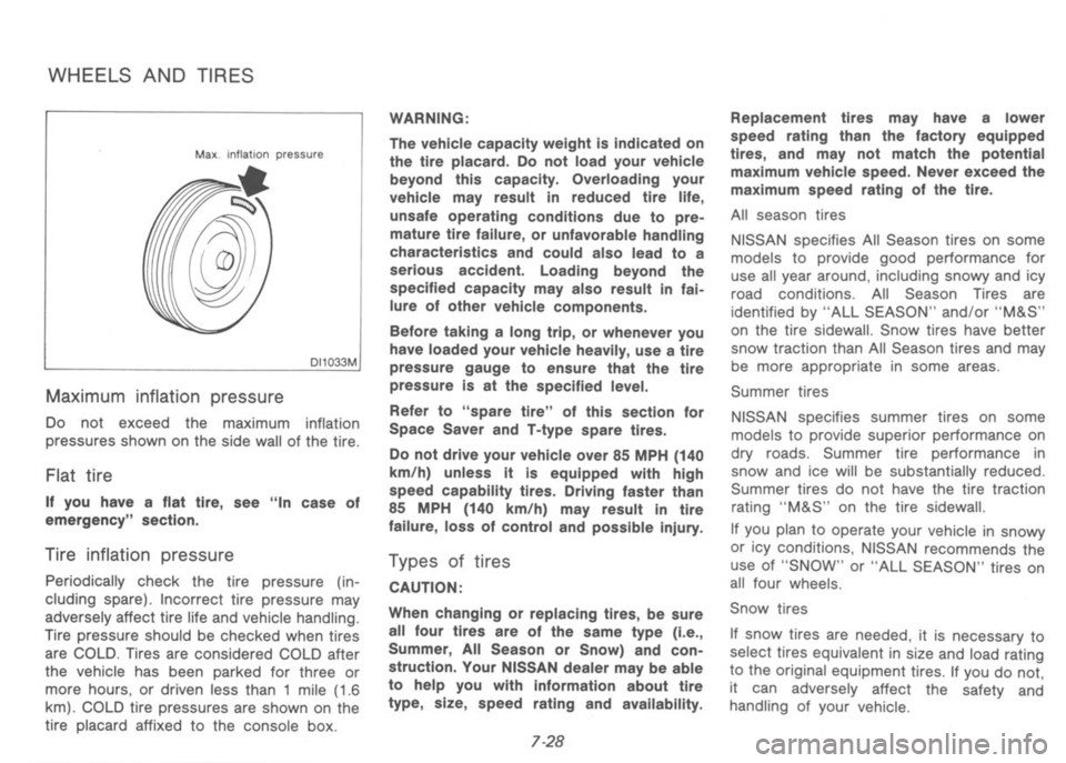 NISSAN 300ZX 1992 Owners Manual NISSAN 300ZX 1992 Owners Manual