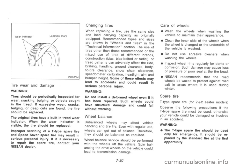 NISSAN 300ZX 1992 Owners Manual NISSAN 300ZX 1992 Owners Manual