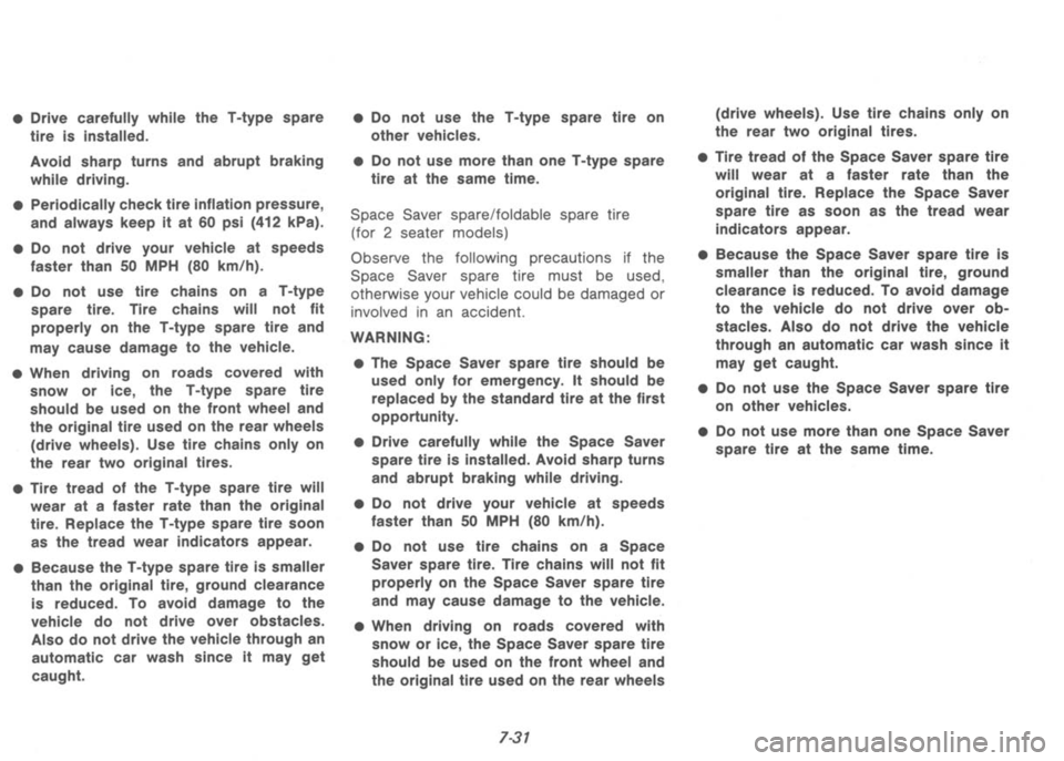 NISSAN 300ZX 1992 Owners Manual NISSAN 300ZX 1992 Owners Manual
