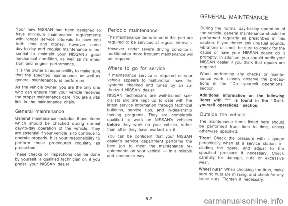 NISSAN 300ZX 1992 Owners Manual NISSAN 300ZX 1992 Owners Manual