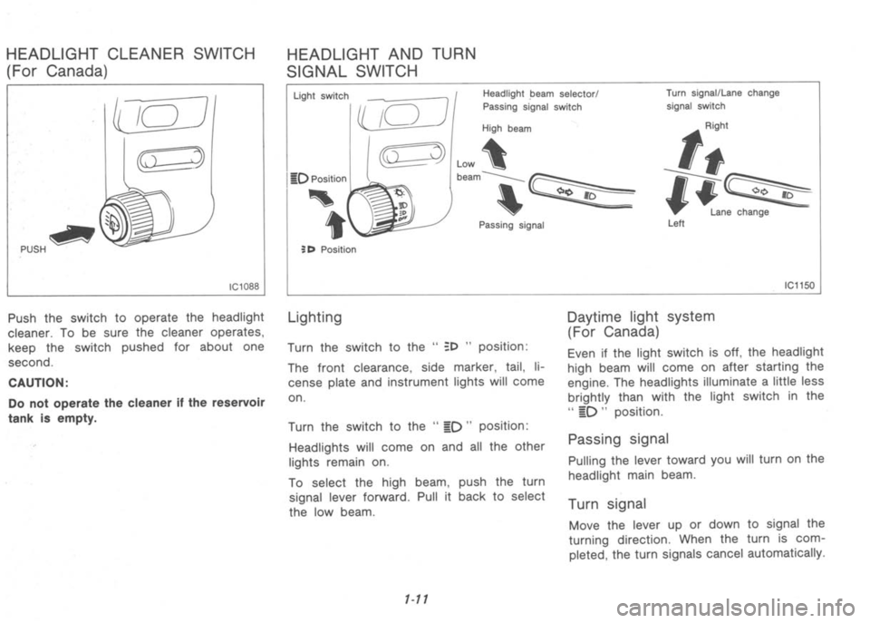NISSAN 300ZX 1992 User Guide 