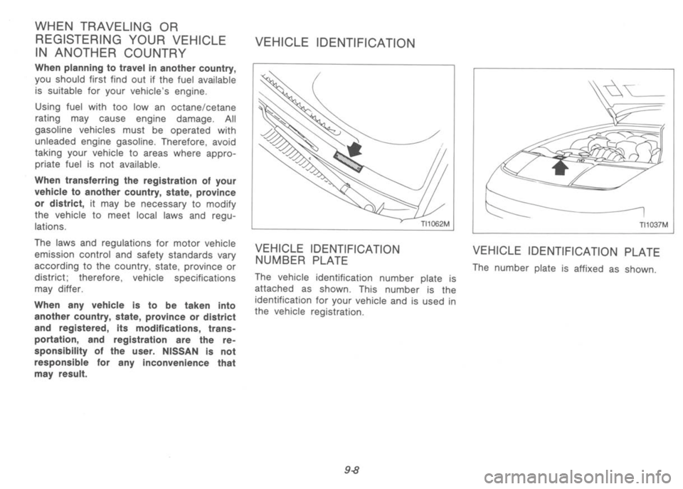 NISSAN 300ZX 1992 Owners Manual NISSAN 300ZX 1992 Owners Manual