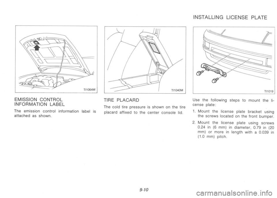 NISSAN 300ZX 1992 Owners Manual NISSAN 300ZX 1992 Owners Manual