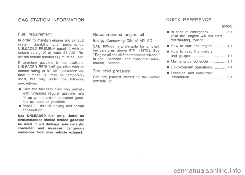 NISSAN 300ZX 1992 Owners Manual NISSAN 300ZX 1992 Owners Manual