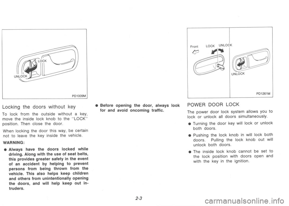 NISSAN 300ZX 1992 Owners Manual NISSAN 300ZX 1992 Owners Manual