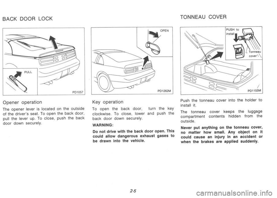 NISSAN 300ZX 1992 Owners Manual NISSAN 300ZX 1992 Owners Manual