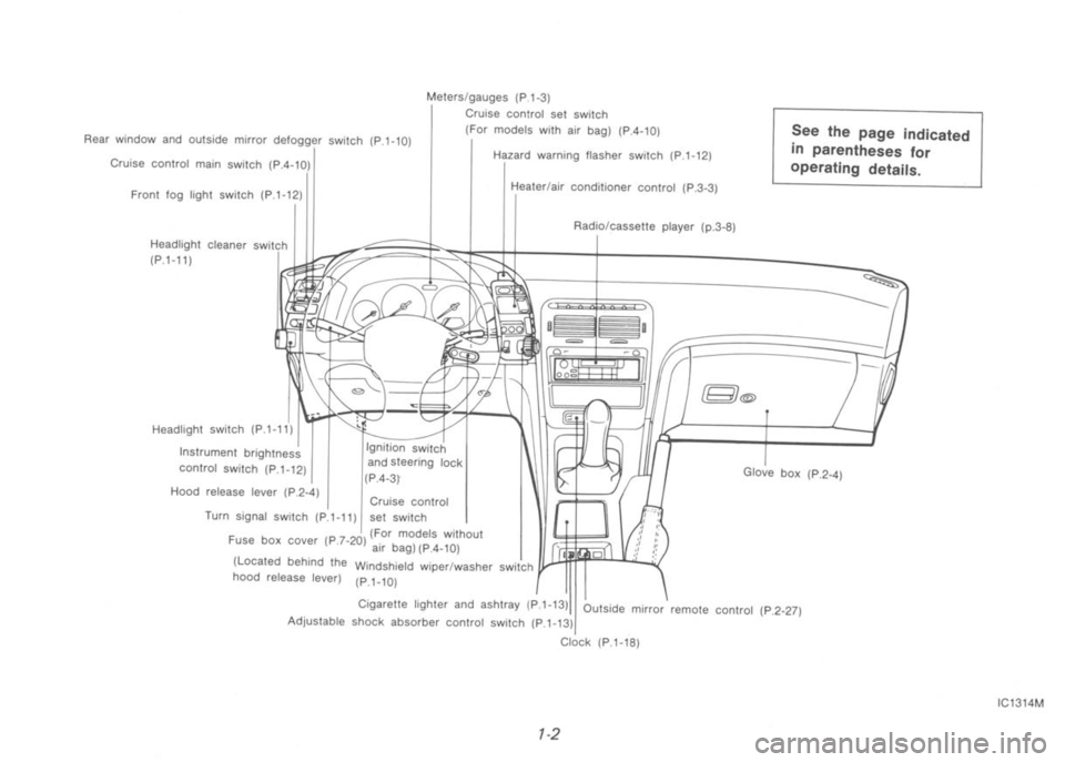 NISSAN 300ZX 1992 Owners Manual NISSAN 300ZX 1992 Owners Manual