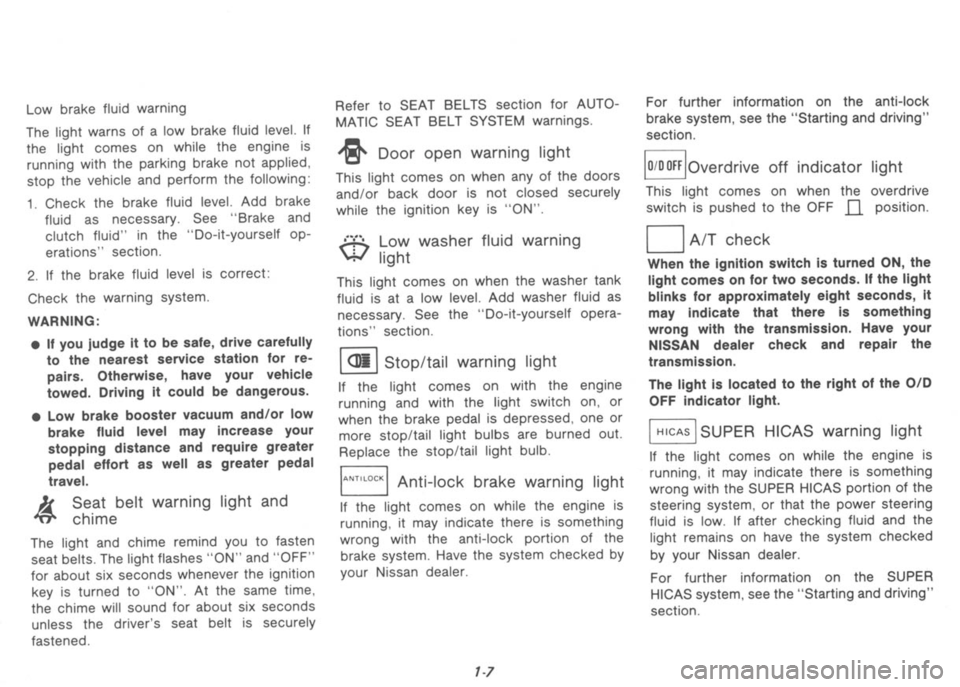 NISSAN 300ZX 1991 User Guide 