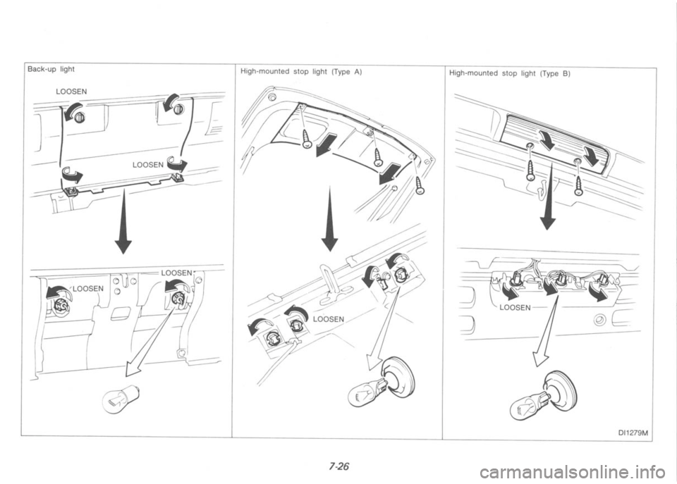 NISSAN 300ZX 1991 Owners Manual NISSAN 300ZX 1991 Owners Manual