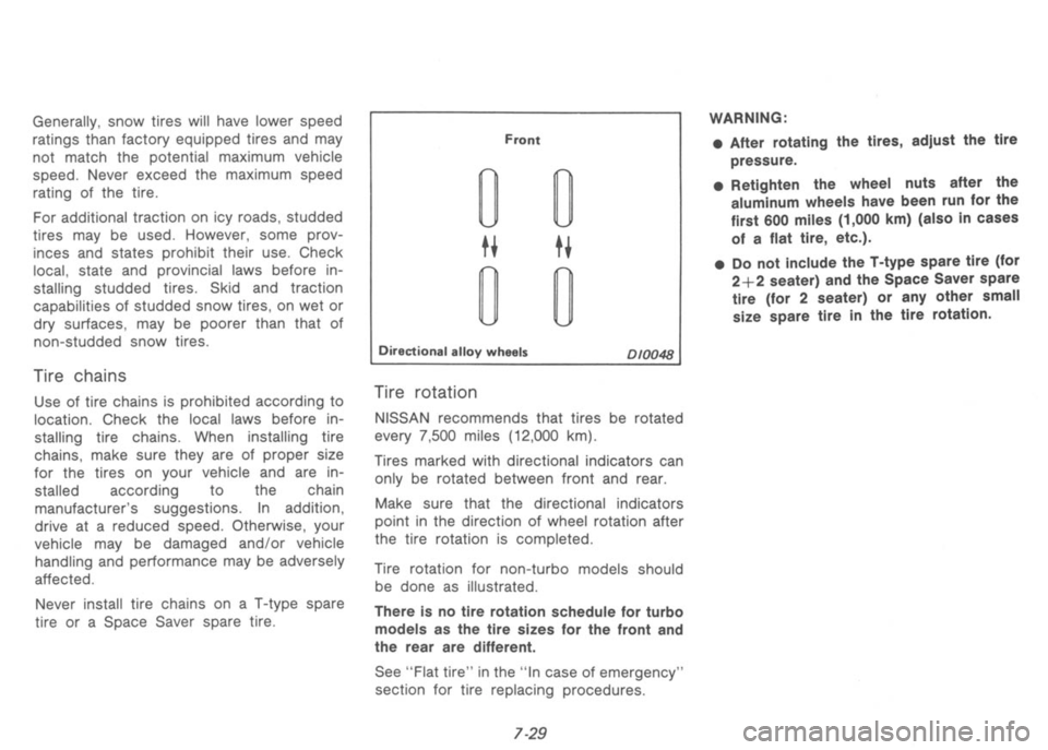 NISSAN 300ZX 1991 Owners Manual NISSAN 300ZX 1991 Owners Manual