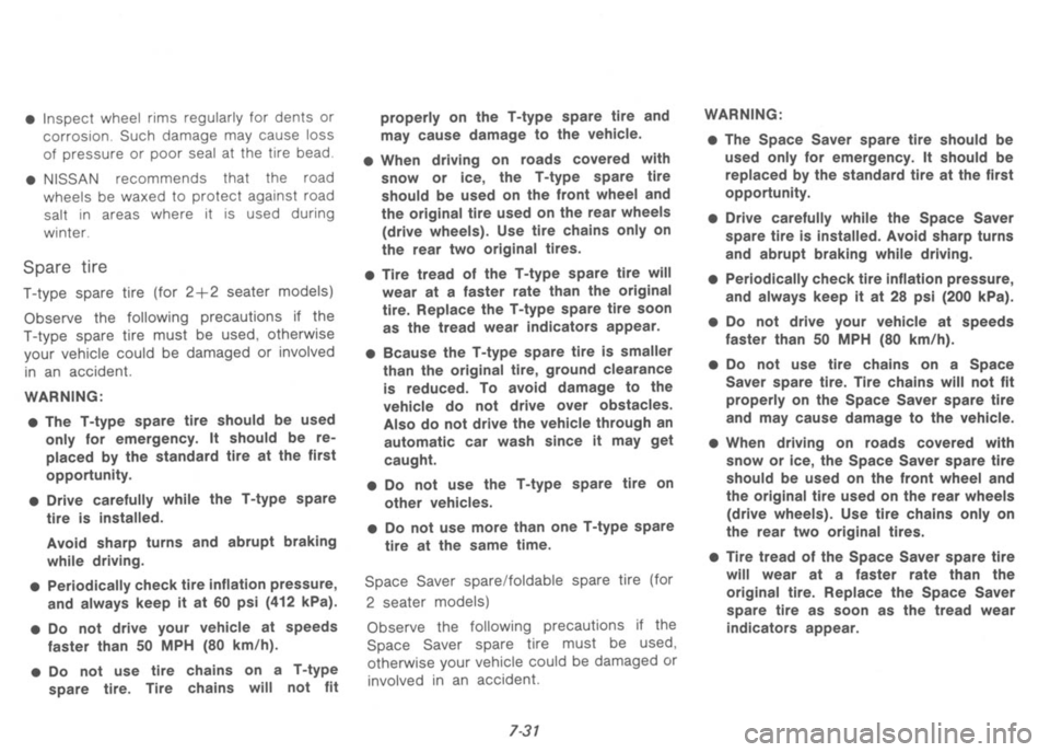 NISSAN 300ZX 1991 Owners Manual NISSAN 300ZX 1991 Owners Manual