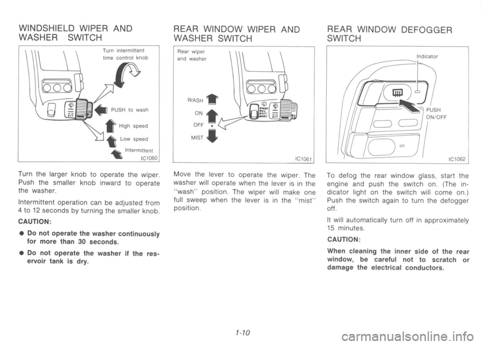 NISSAN 300ZX 1991 User Guide 