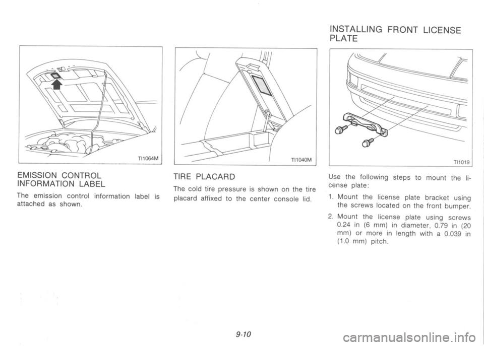 NISSAN 300ZX 1991 Owners Manual NISSAN 300ZX 1991 Owners Manual