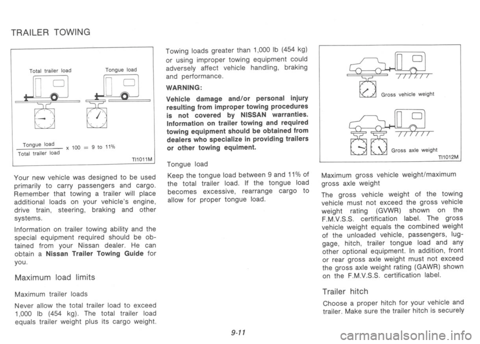 NISSAN 300ZX 1991 Owners Manual NISSAN 300ZX 1991 Owners Manual