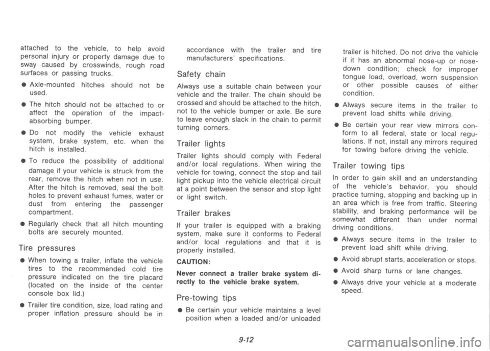 NISSAN 300ZX 1991 Owners Manual NISSAN 300ZX 1991 Owners Manual