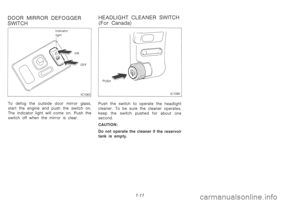 NISSAN 300ZX 1991 User Guide 