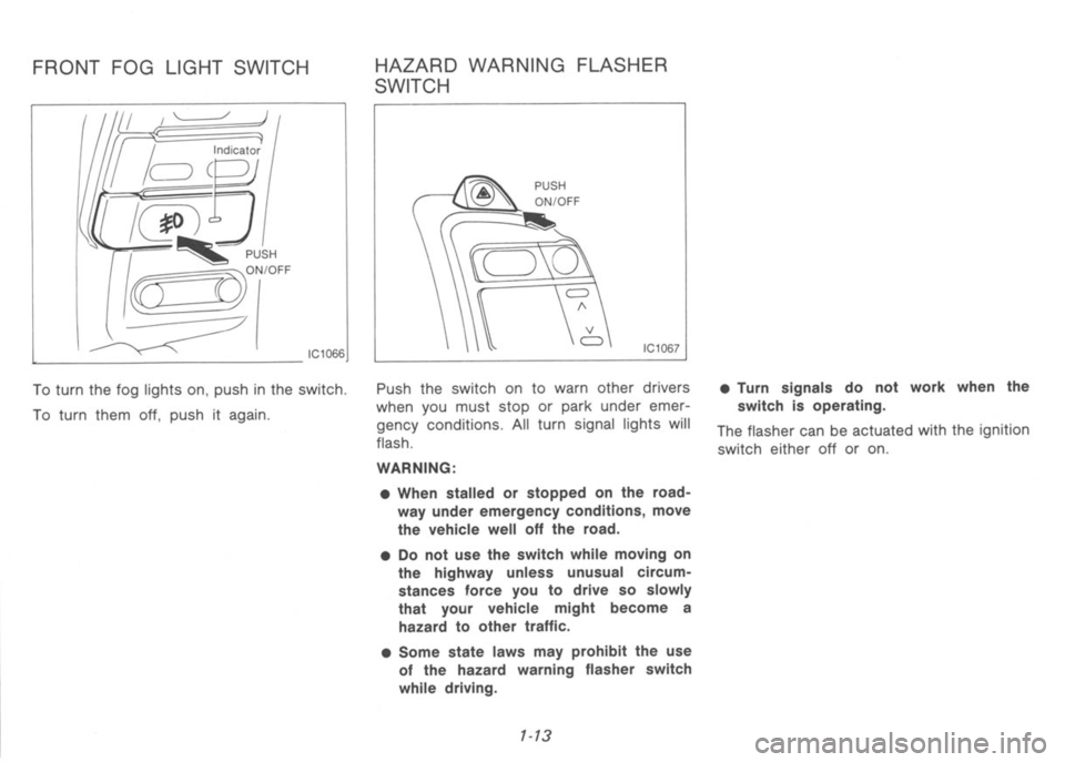 NISSAN 300ZX 1991 User Guide 