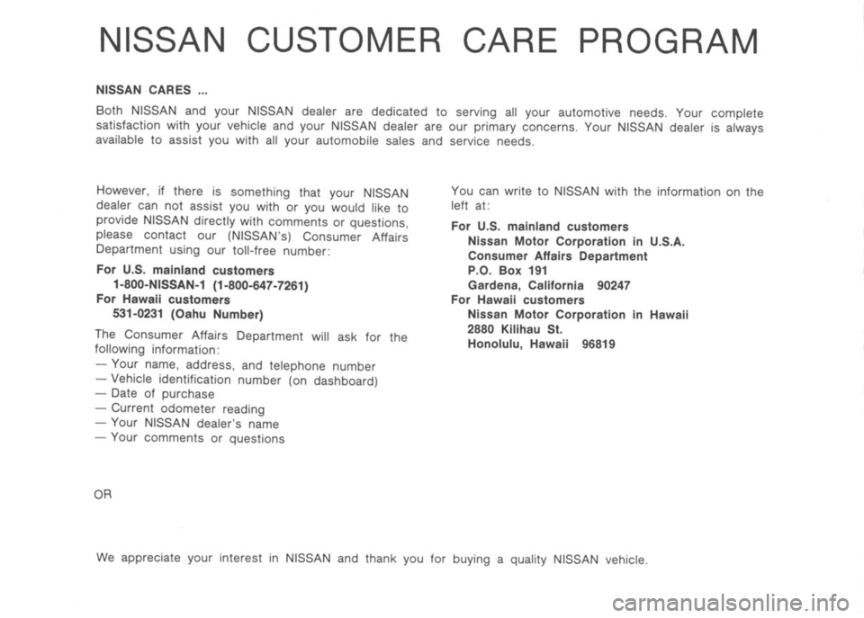 NISSAN 300ZX 1991  Owners Manual 