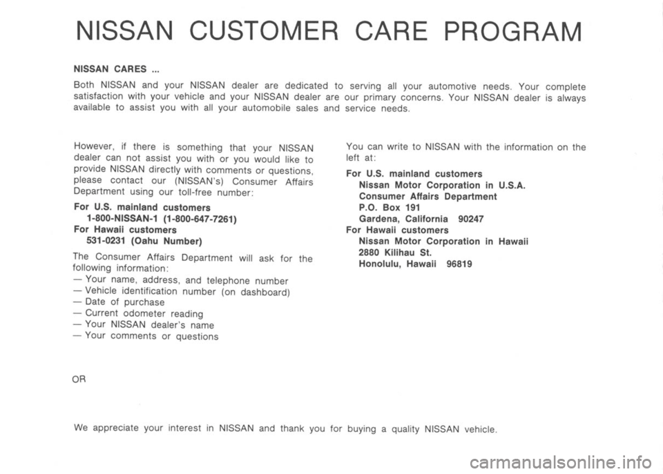 NISSAN 300ZX 1991 Owners Manual NISSAN 300ZX 1991 Owners Manual
