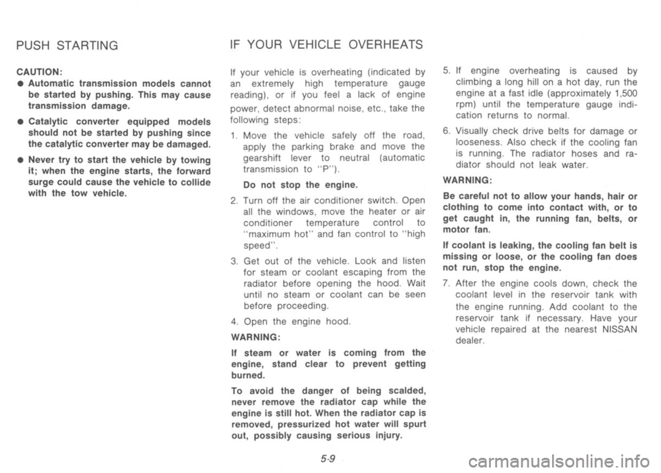 NISSAN 300ZX 1991 Owners Manual NISSAN 300ZX 1991 Owners Manual