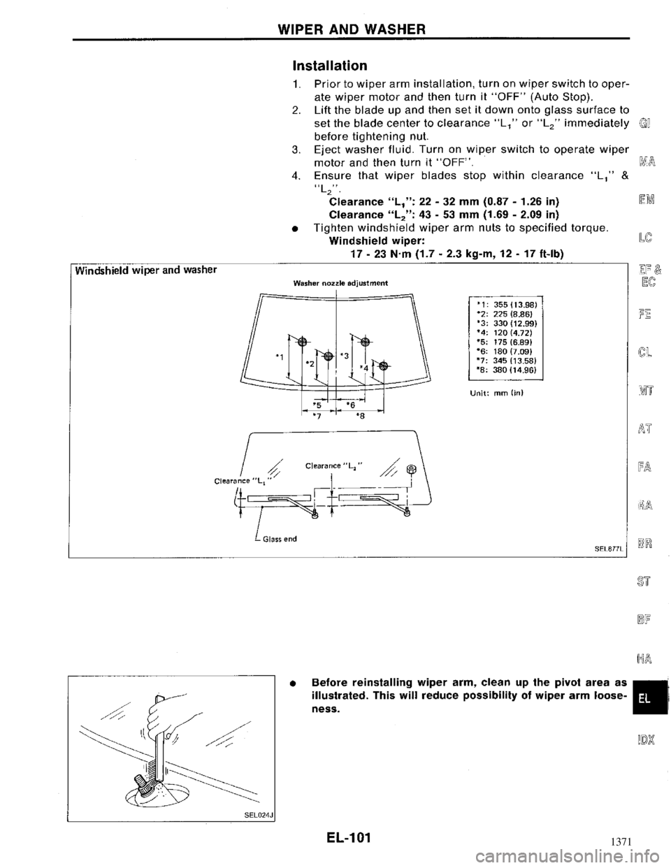 NISSAN MAXIMA 1994 A32 / 4.G Electrical System Workshop Manual 1371 NISSAN MAXIMA 1994 A32 / 4.G Electrical System Workshop Manual 1371