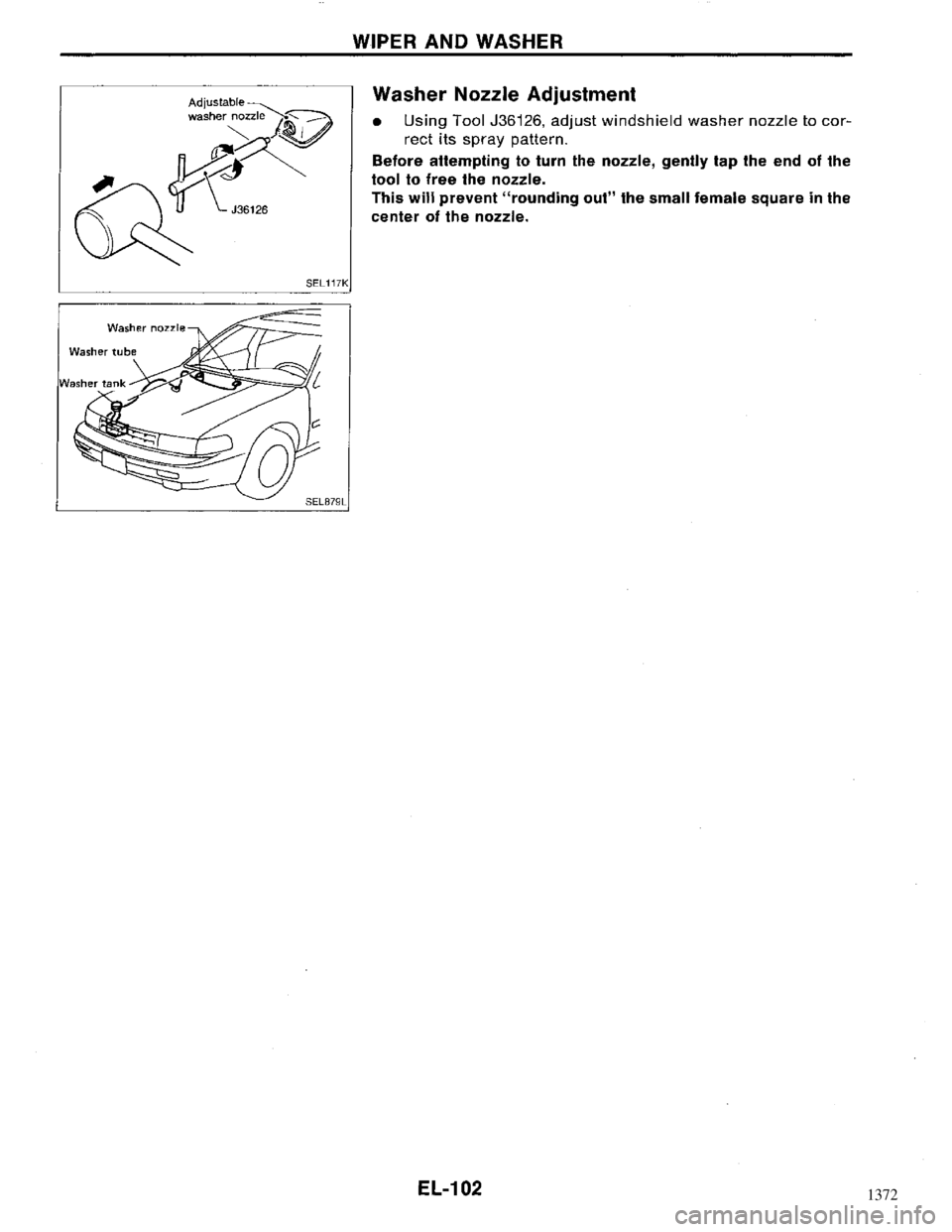 NISSAN MAXIMA 1994 A32 / 4.G Electrical System Workshop Manual 1372 NISSAN MAXIMA 1994 A32 / 4.G Electrical System Workshop Manual 1372