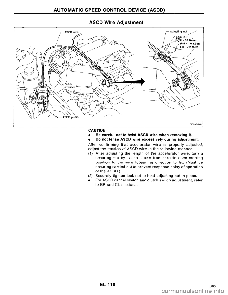 NISSAN MAXIMA 1994 A32 / 4.G Electrical System Workshop Manual 1388 NISSAN MAXIMA 1994 A32 / 4.G Electrical System Workshop Manual 1388