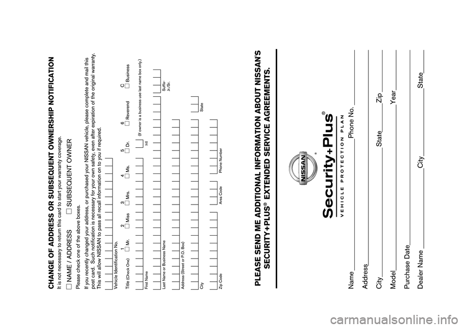 NISSAN PATHFINDER 2007 R51 / 3.G Warranty Booklet 