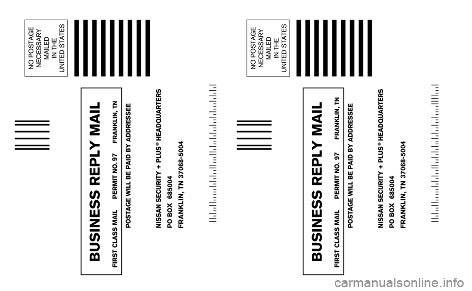 NISSAN ALTIMA HYBRID 2007 L32A / 4.G Warranty Booklet 97 FRANKLIN, TN
685004
FRANKLIN, TN 37068-5004
97
FRANKLIN, TN
685004
FRANKLIN, TN 37068-5004 NISSAN ALTIMA HYBRID 2007 L32A / 4.G Warranty Booklet 97 FRANKLIN, TN
685004
FRANKLIN, TN 37068-5004
97
FRANKLIN, TN
685004
FRANKLIN, TN 37068-5004