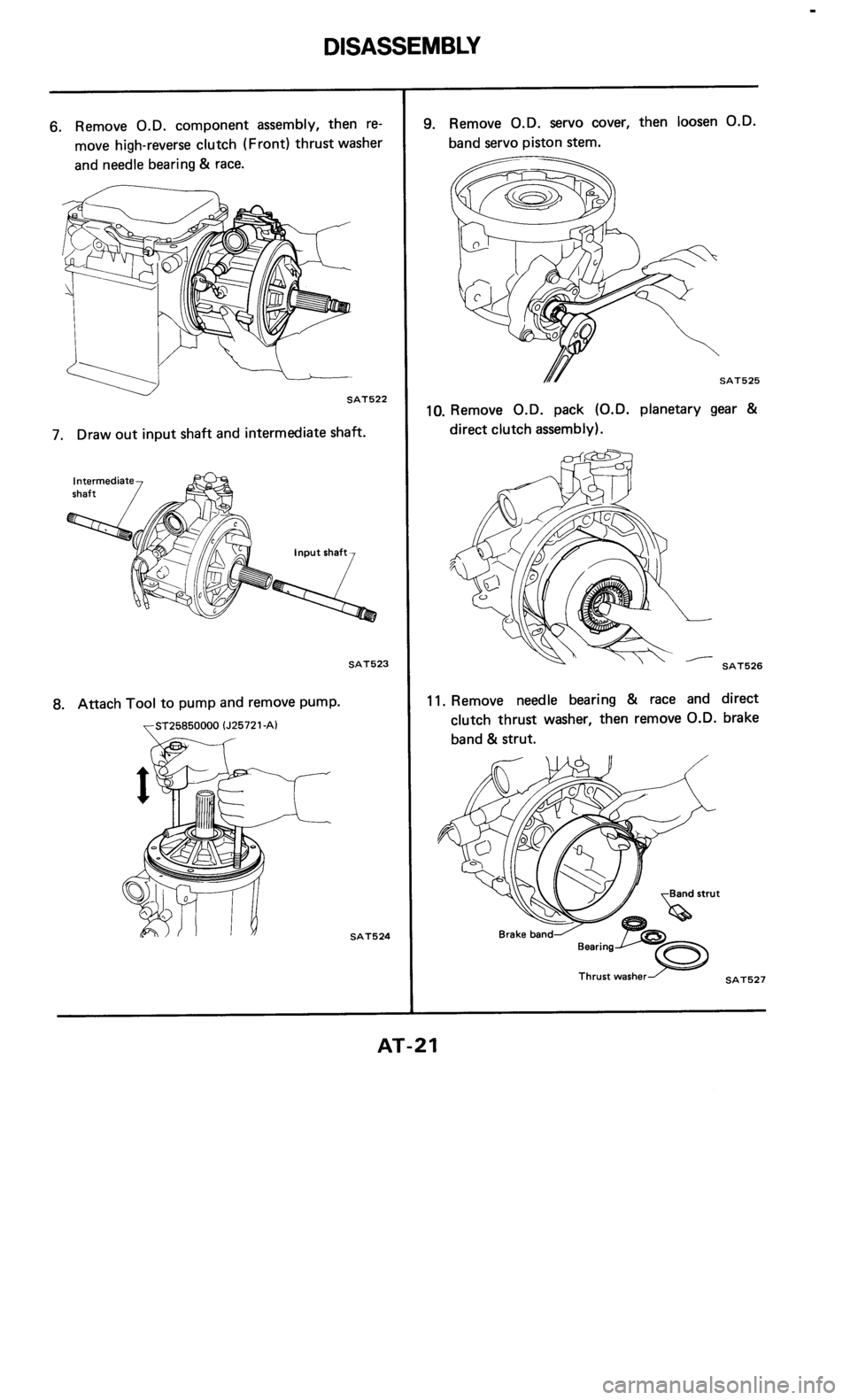 NISSAN 300ZX 1985 Z31 Automatic Transmission Owners Manual 