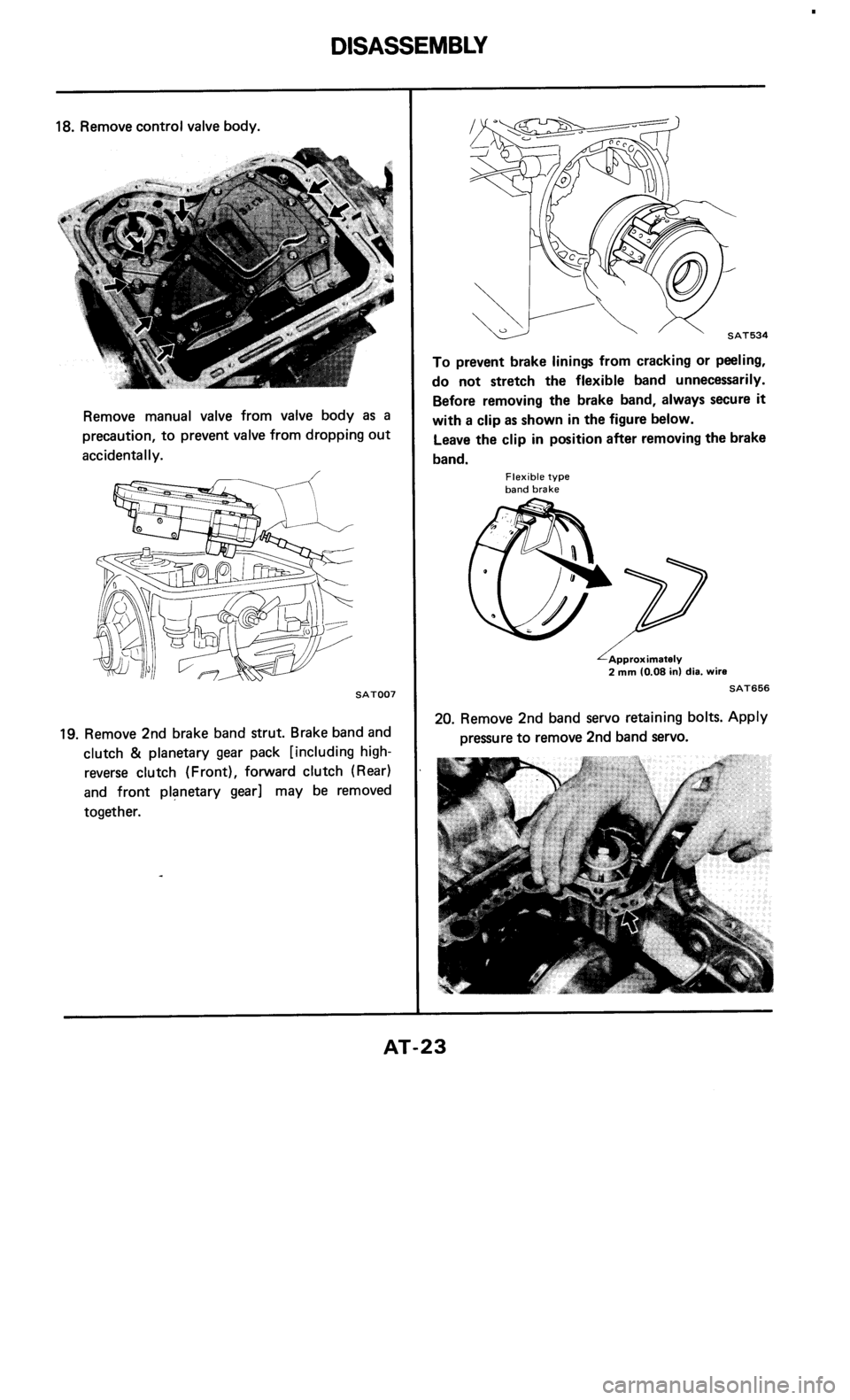 NISSAN 300ZX 1985 Z31 Automatic Transmission Owners Manual 