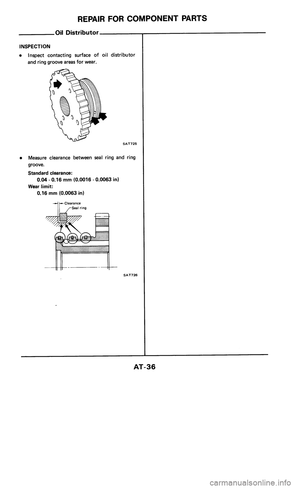 NISSAN 300ZX 1986 Z31 Automatic Transmission Owners Guide 