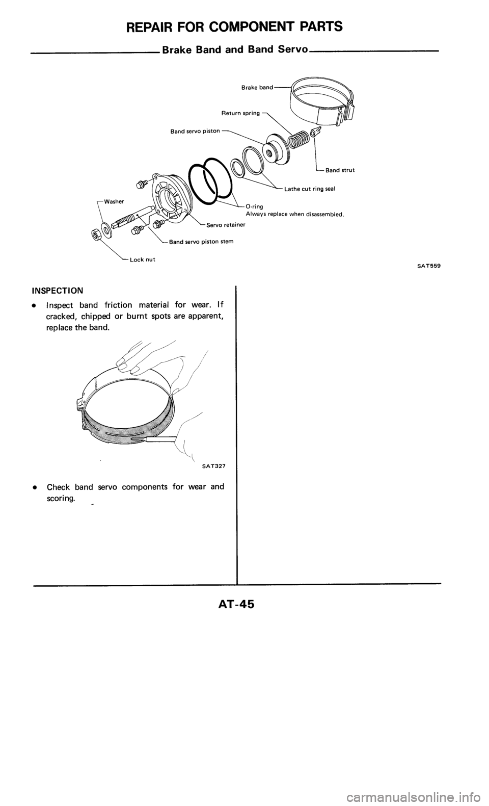 NISSAN 300ZX 1986 Z31 Automatic Transmission Service Manual 