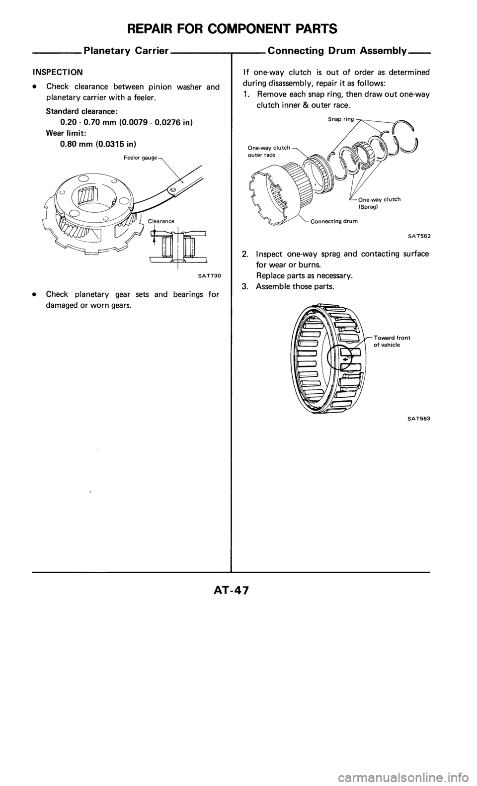 NISSAN 300ZX 1985 Z31 Automatic Transmission Service Manual 