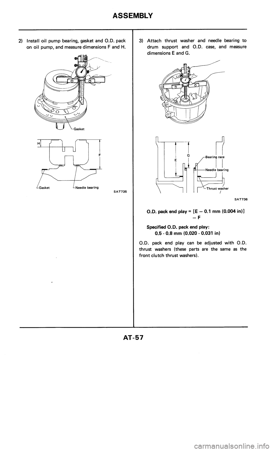 NISSAN 300ZX 1986 Z31 Automatic Transmission Repair Manual 