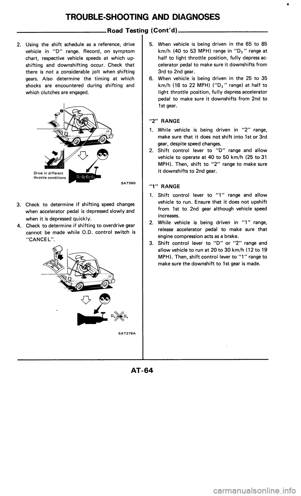 NISSAN 300ZX 1985 Z31 Automatic Transmission Repair Manual 