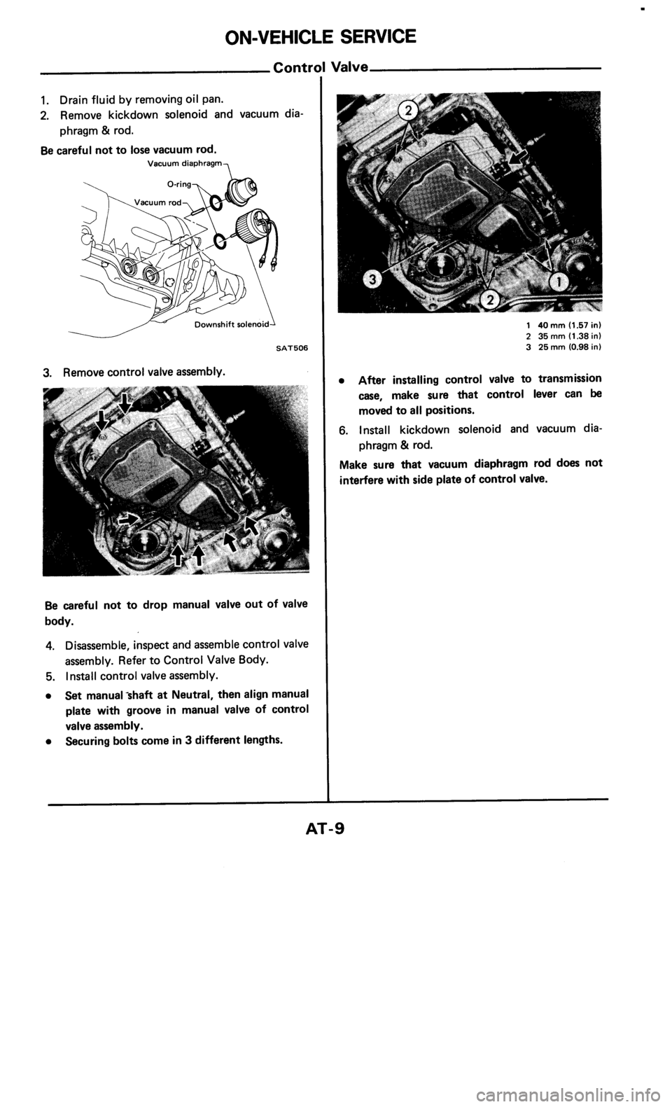 NISSAN 300ZX 1985 Z31 Automatic Transmission Workshop Manual 