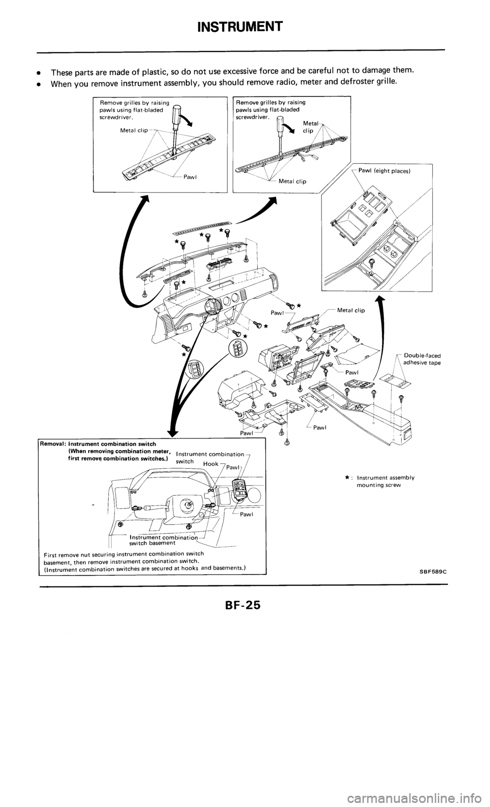 NISSAN 300ZX 1985 Z31 Body Owners Manual 