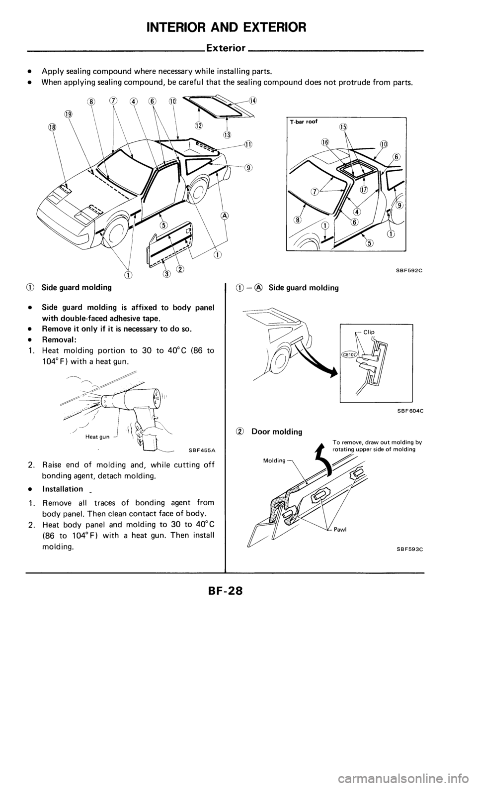 NISSAN 300ZX 1985 Z31 Body Owners Manual 