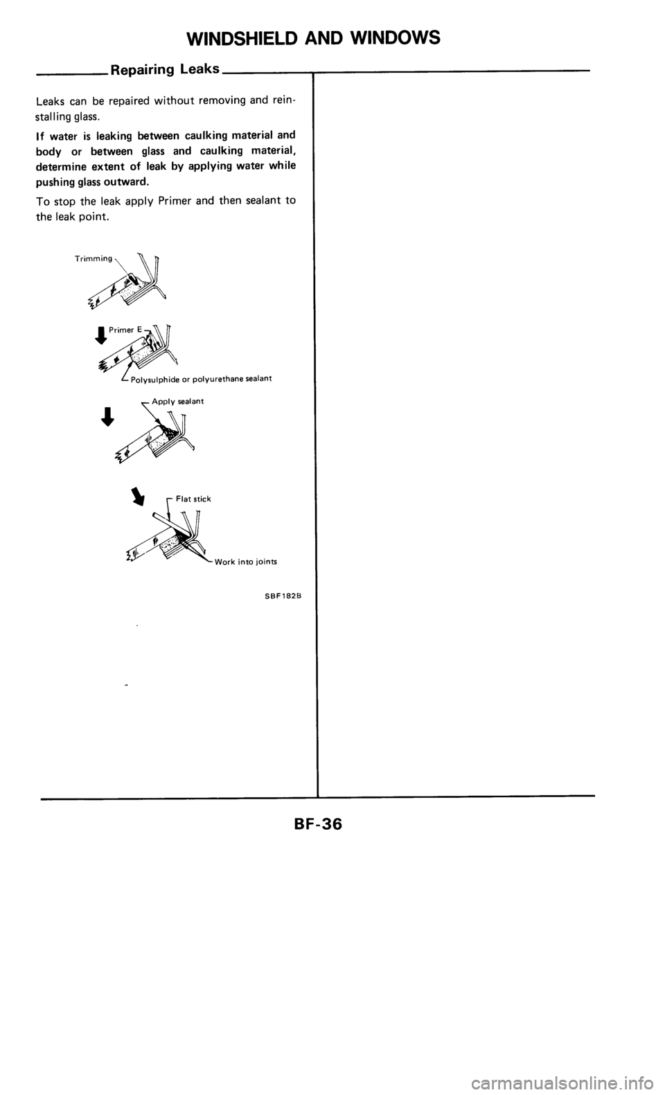 NISSAN 300ZX 1986 Z31 Body Owners Guide 