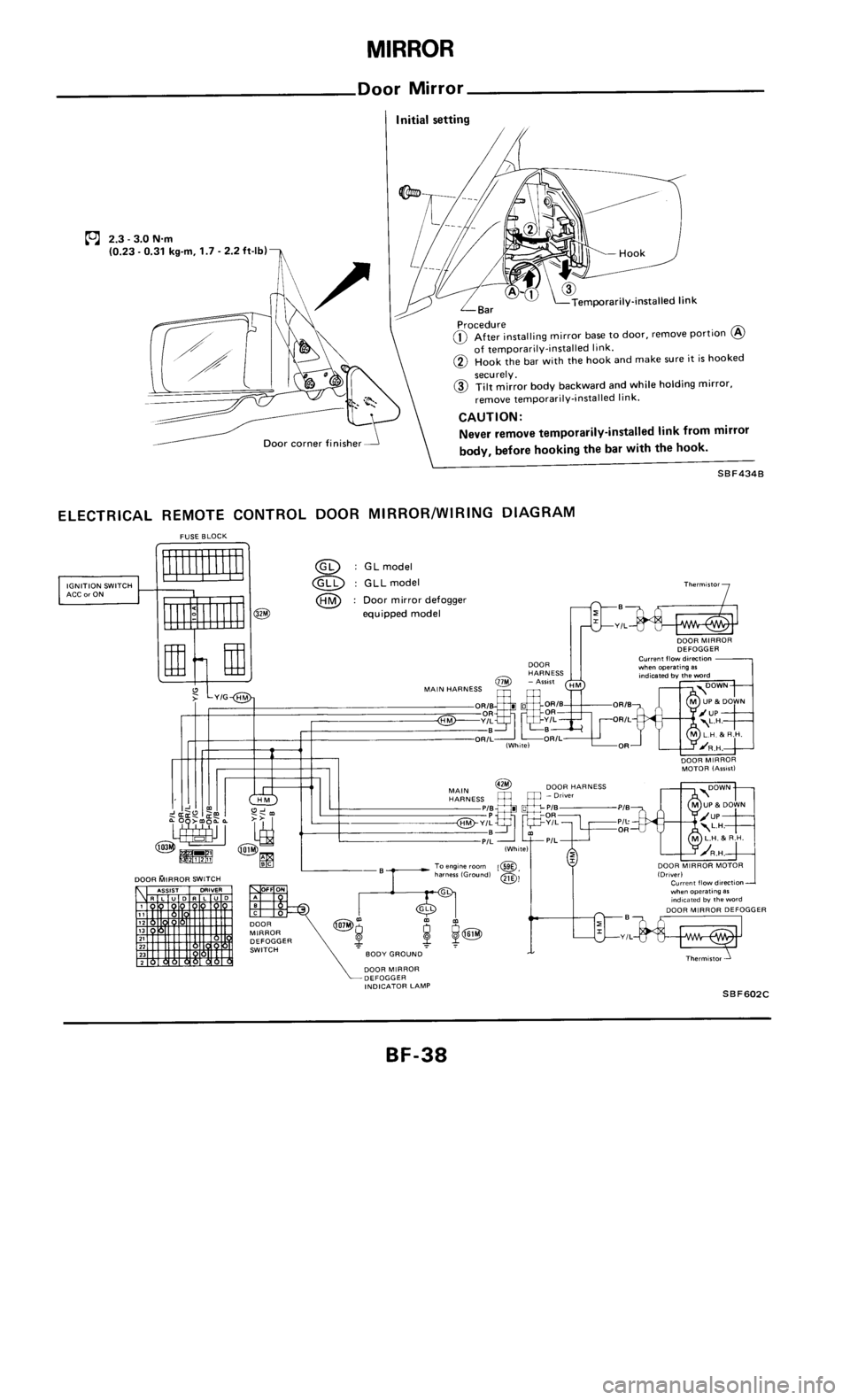 NISSAN 300ZX 1985 Z31 Body Owners Guide 