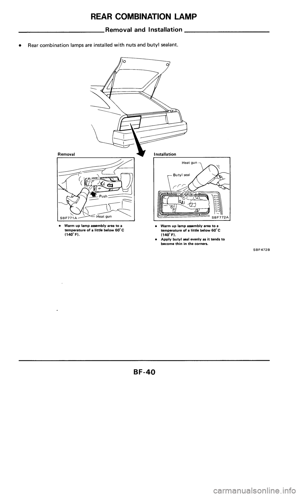 NISSAN 300ZX 1985 Z31 Body Owners Guide 