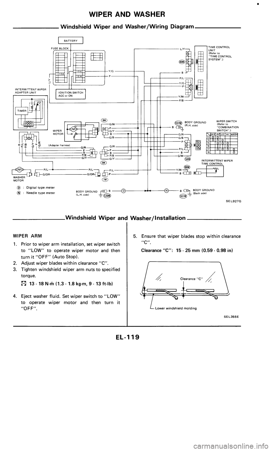 NISSAN 300ZX 1985 Z31 Electrical System Workshop Manual 